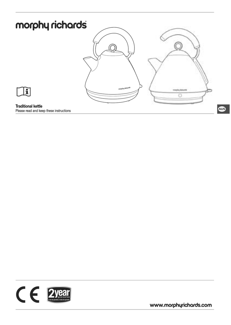 Morphy Richards Traditional kettle instructions