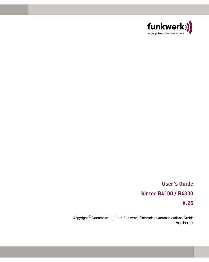 Funkwerk bintec R4100 User manual Funkwerk bintec R4100 User manual