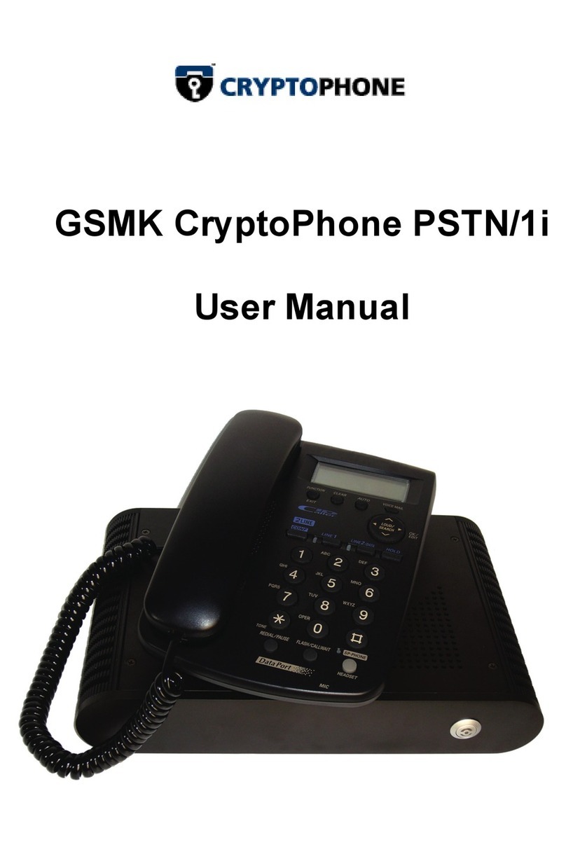 Cryptophone GSMK CryptoPhone PSTN/1i user manual