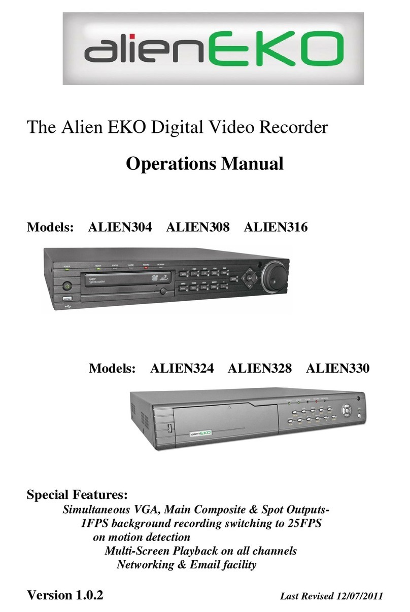 Alien Eko ALIEN304 Operation manual