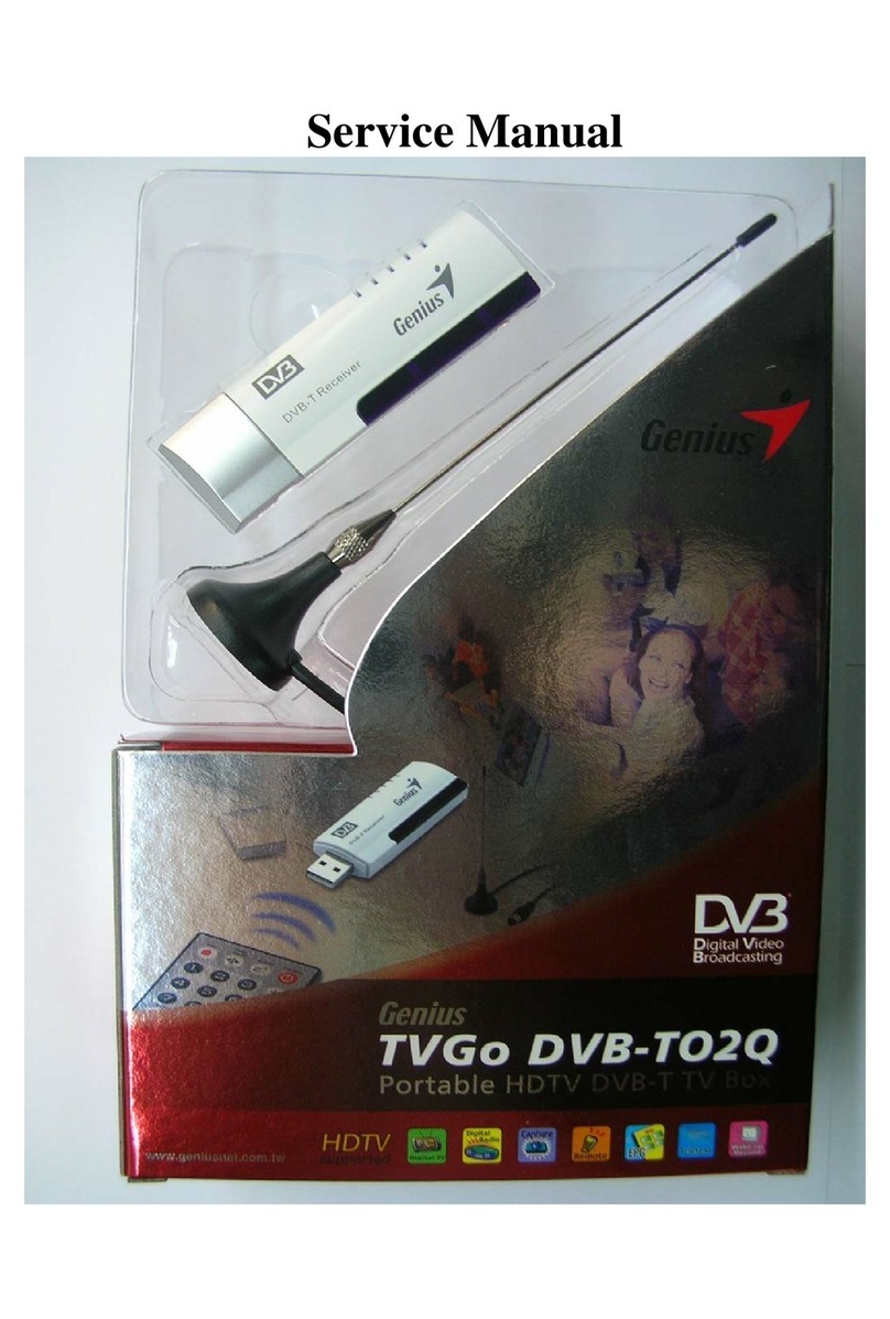 Genius TVGO DVB-T02Q Service manual