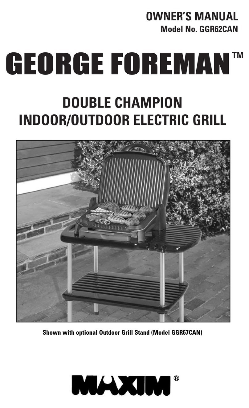 Maxim George Foreman GGR62CAN owner's manual