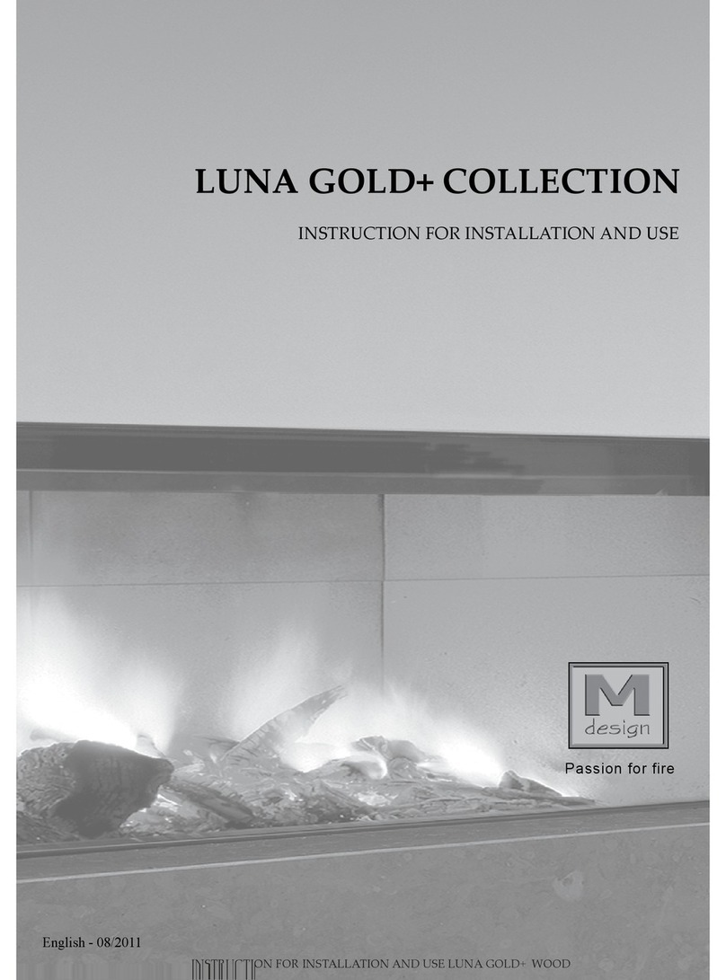 M Design LUNA GOLD+ COLLECTION Instructions for installation and use