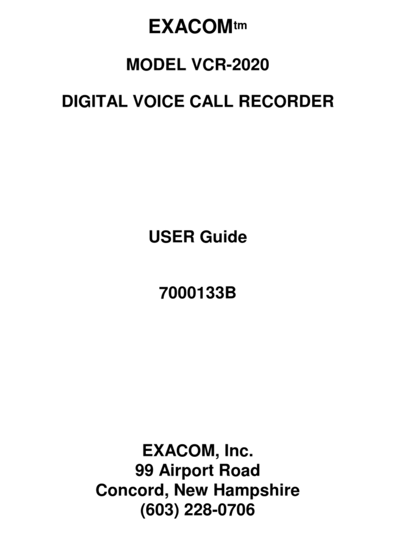 Exacom VCR-2020 user guide
