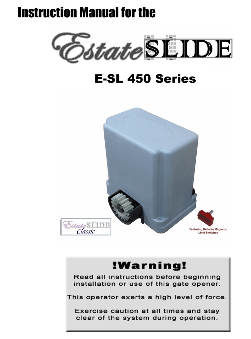 Estate Slide E-SL 450 Series instruction manual