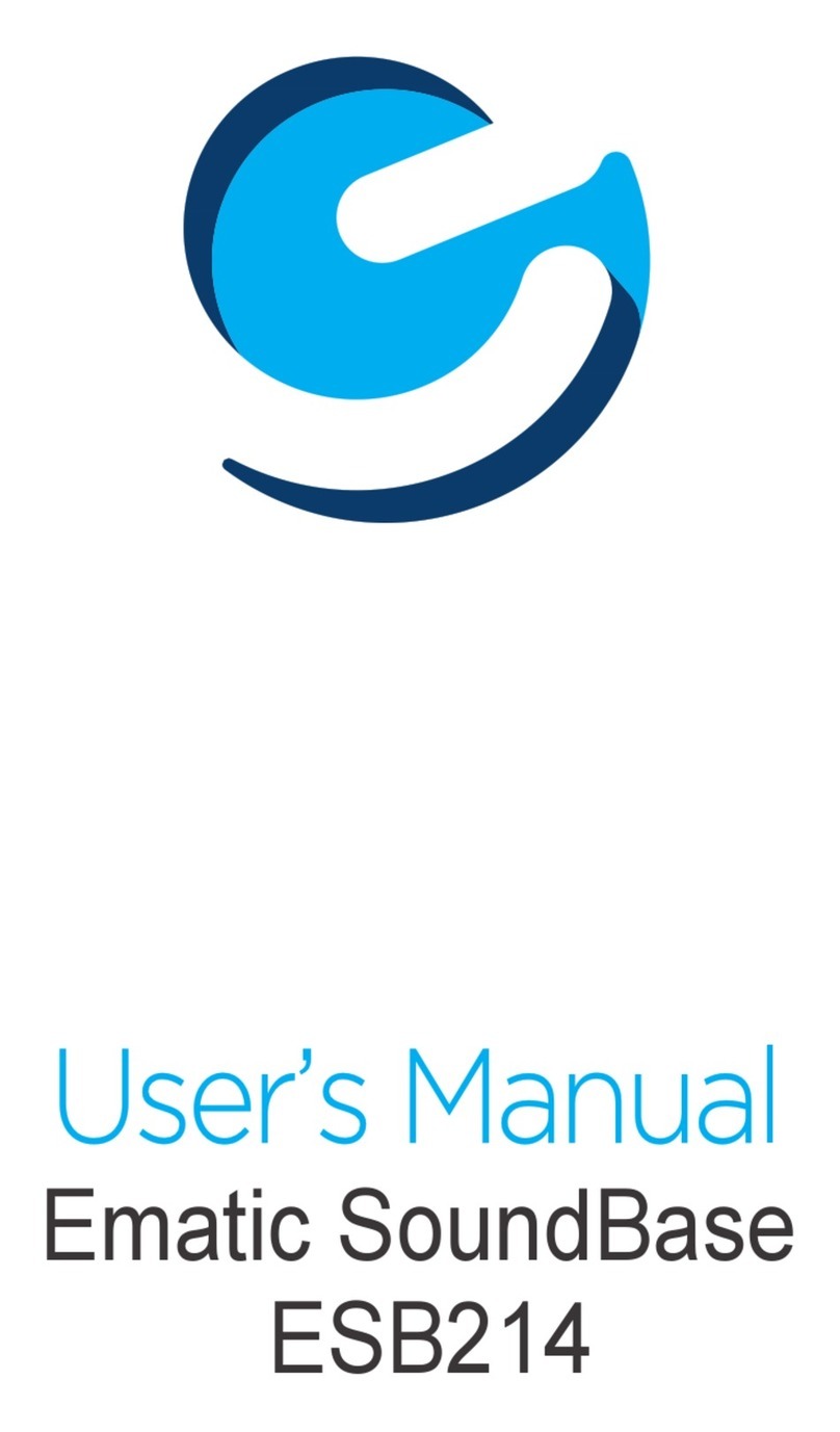 E-matic SoundBase ESB214 user manual