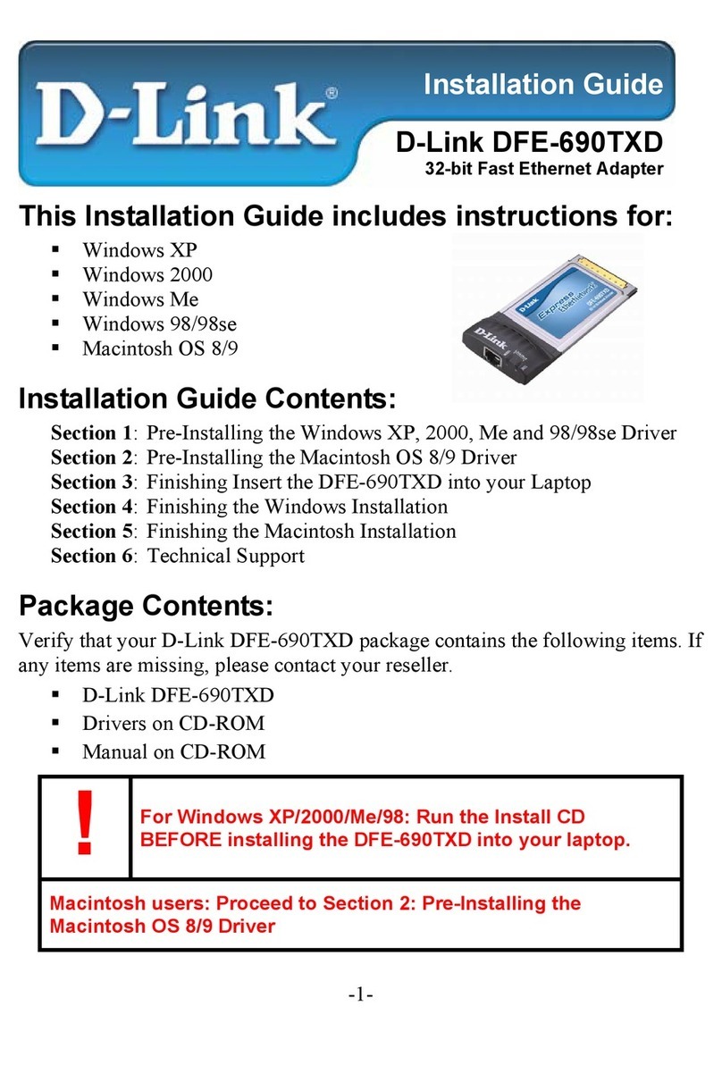 D-Link DFE-690TXD User manual