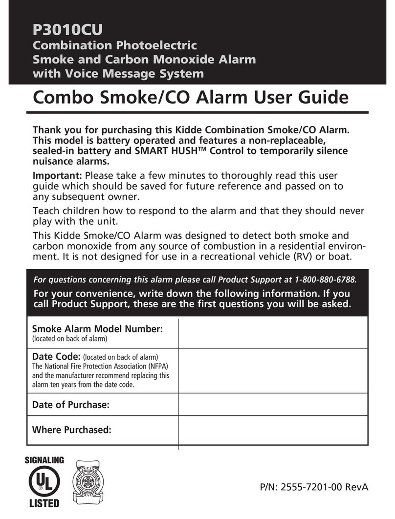 Kidde P3010CU User manual