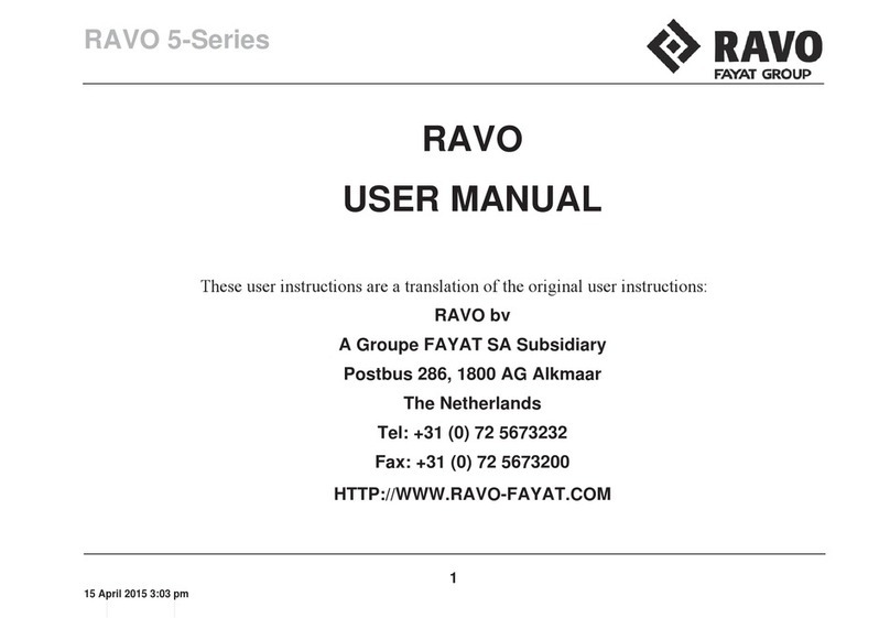 Ravo 5 Series user manual