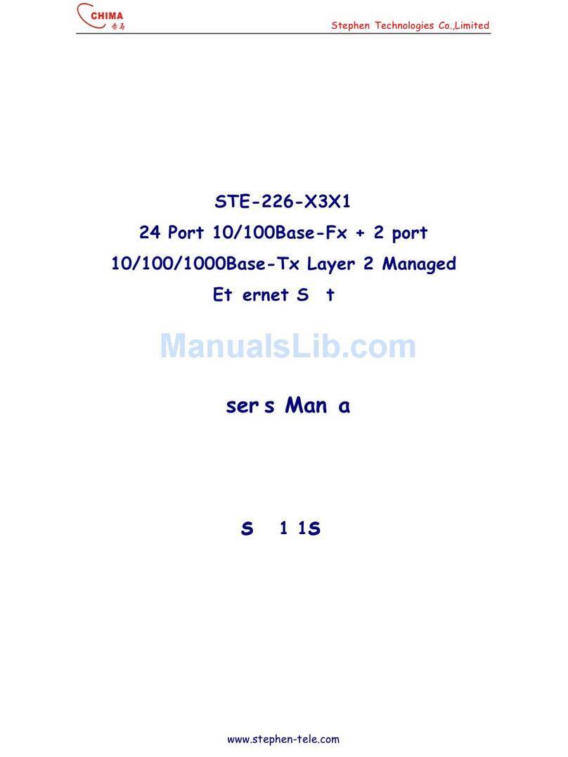 Stephen STE-226-X3X1 User manual