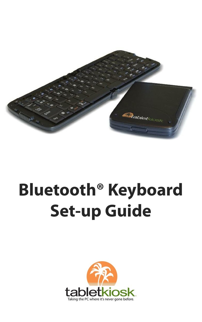 TabletKiosk Bluetooth Keyboard Setup guide