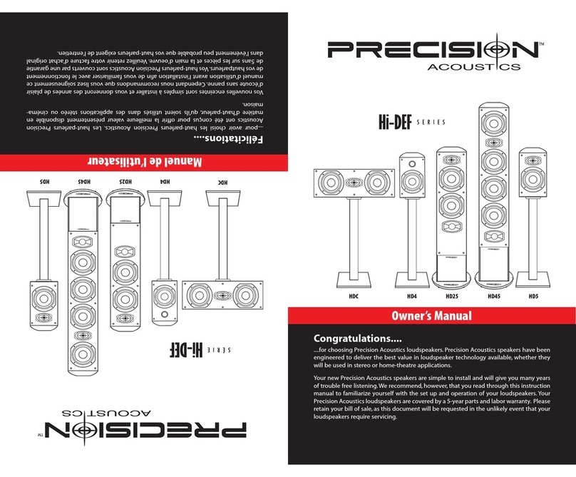 Precision Hi-DEF HDC owner's manual