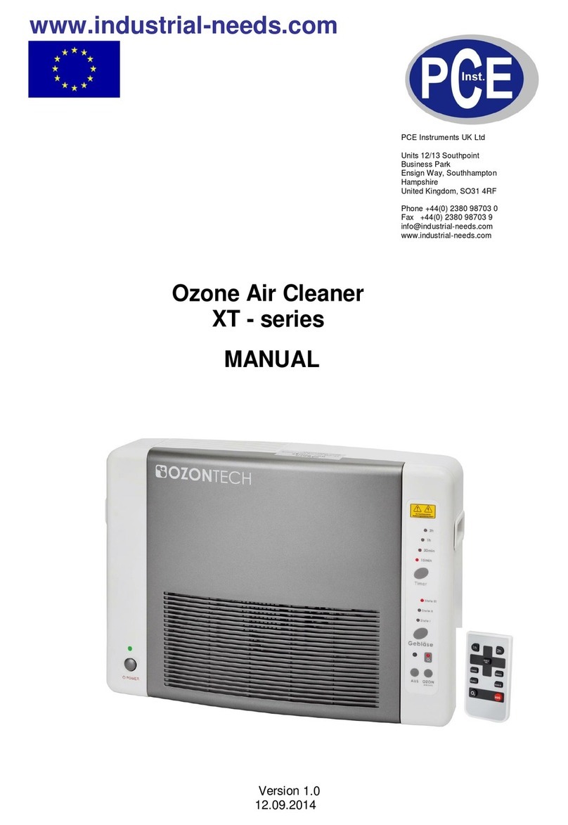 Ozontech XT - series user manual