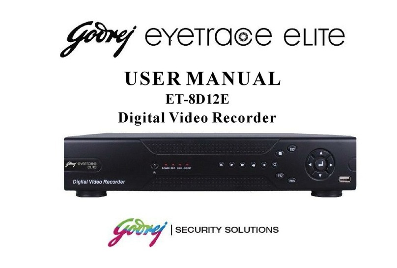 Godrej Appliances Eyetrace Elite ET-8D12E user manual