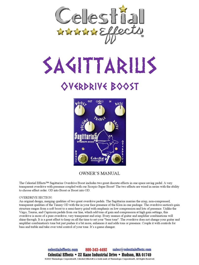 Celestial Effects Sagittarius user guide