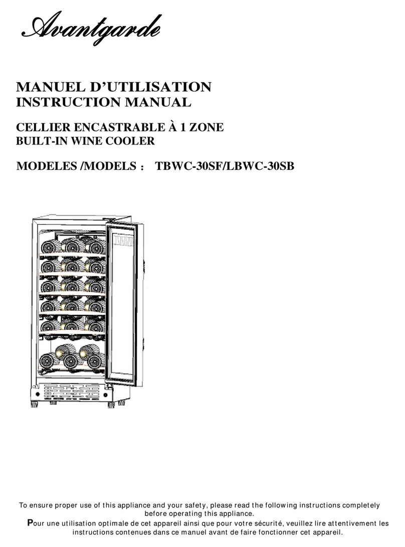 Avantgarde TBWC-30SF User manual Avantgarde TBWC-30SF User manual