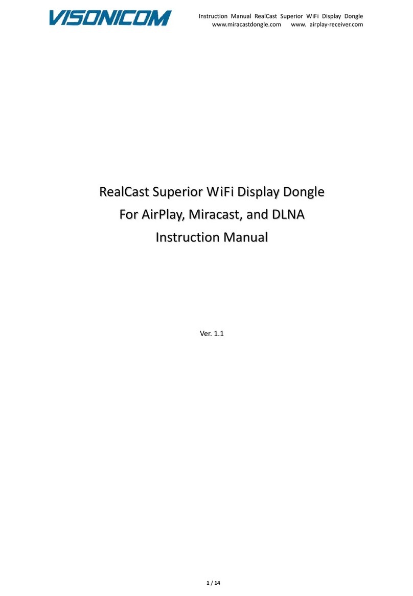 Visonicom RealCast instruction manual