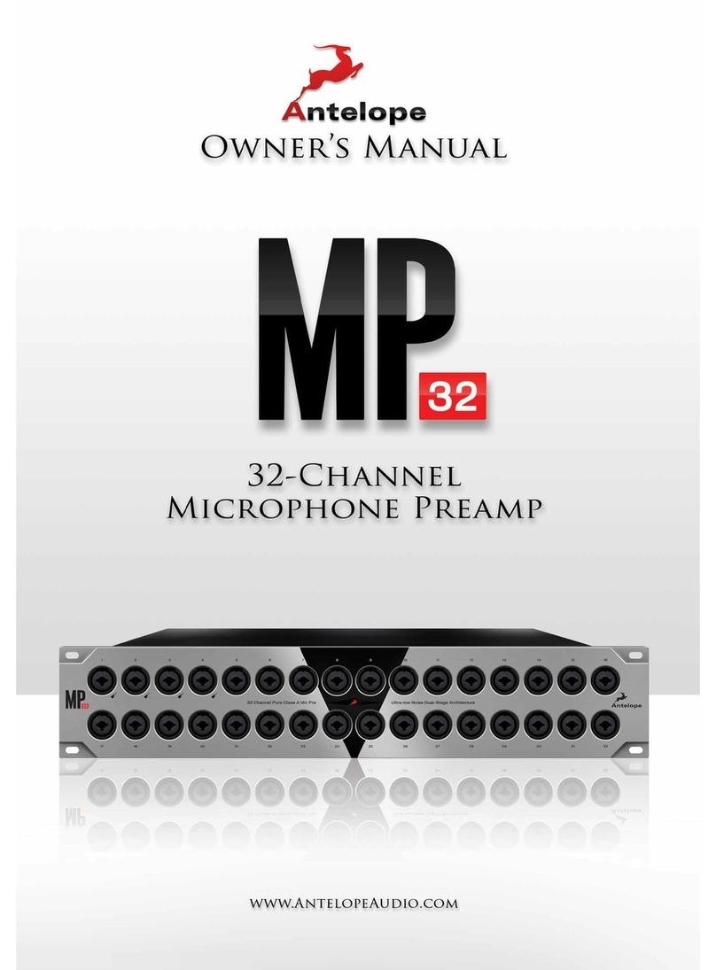 Antelope MP32 owner's manual