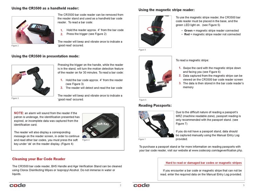 Code Code Reader CR3500 User manual