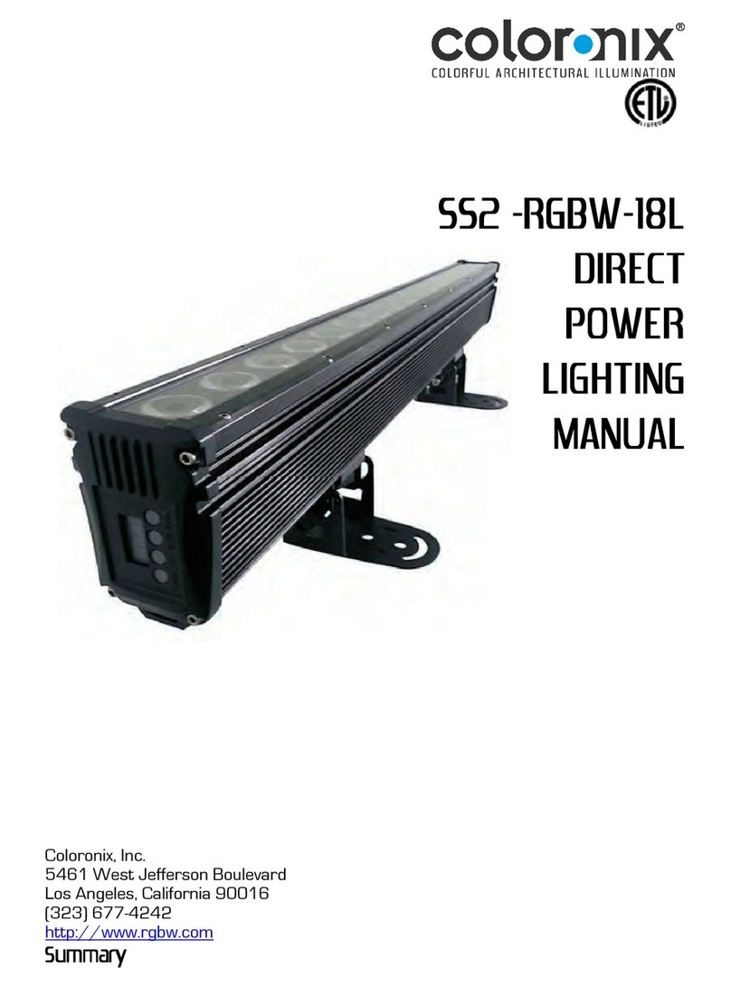 Coloronix SS2 -RGBW-18L User manual