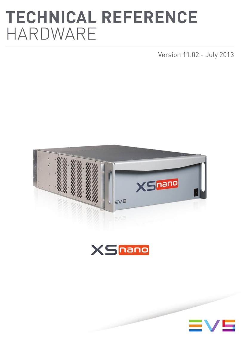 EVS XSnano Technical reference hardware manual