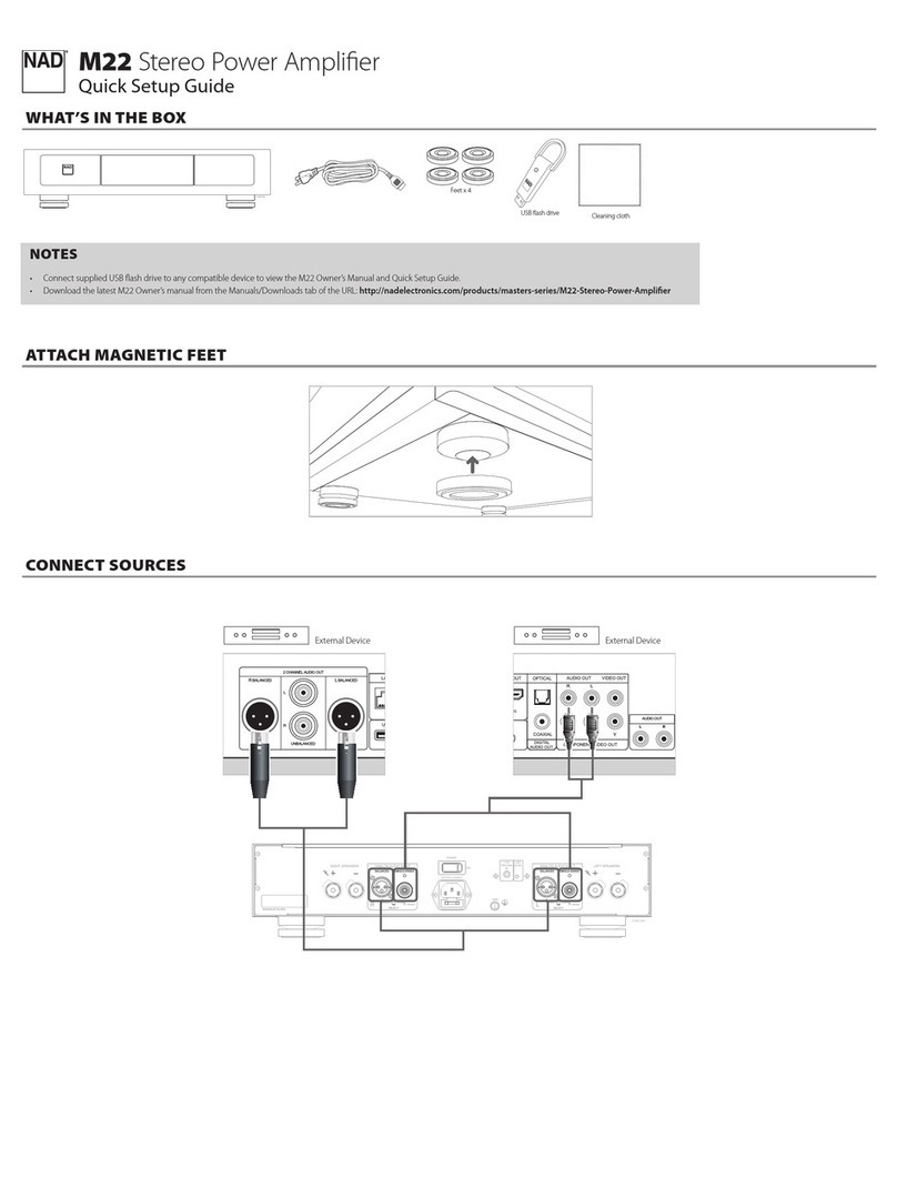 NAD M22 User manual