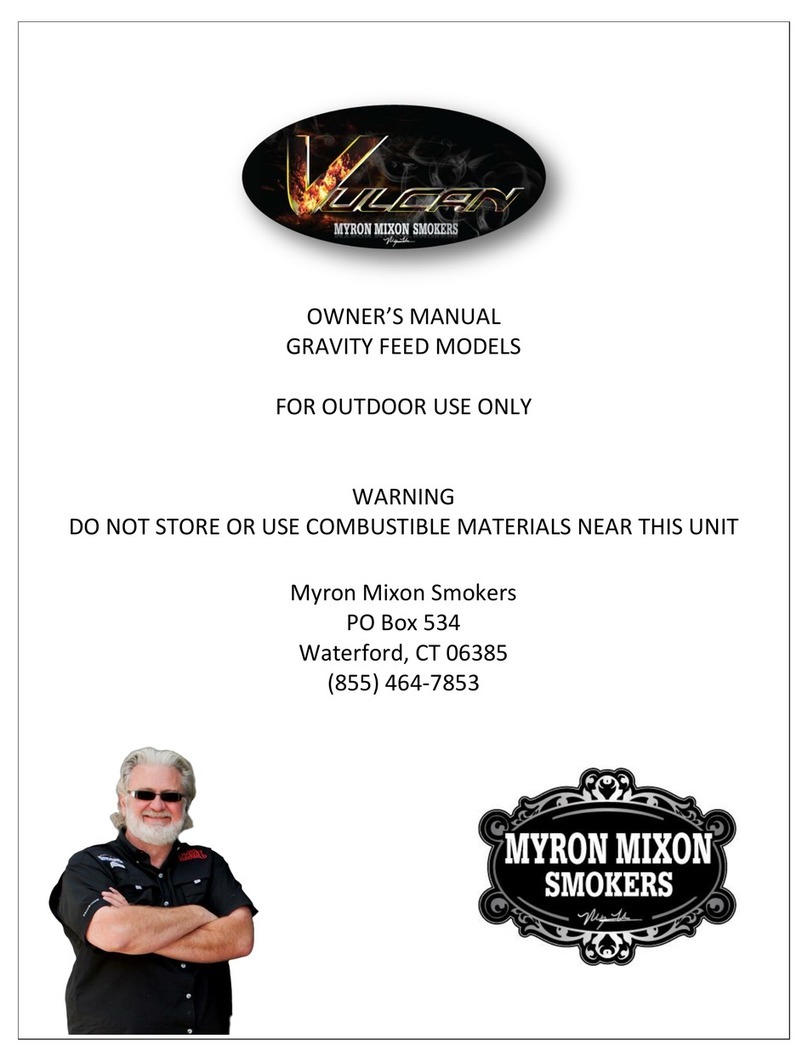 Myron Mixon Smokers MMS-V33 owner's manual