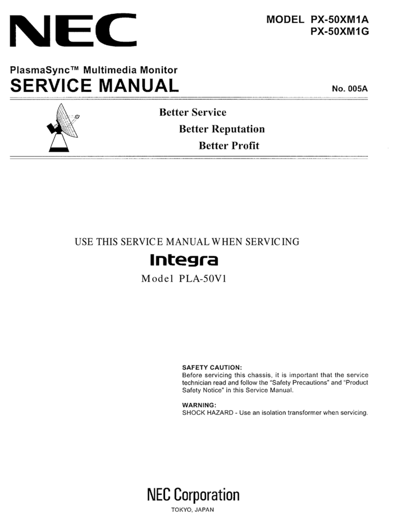 NEC PlasmaSync 50MP1 User manual