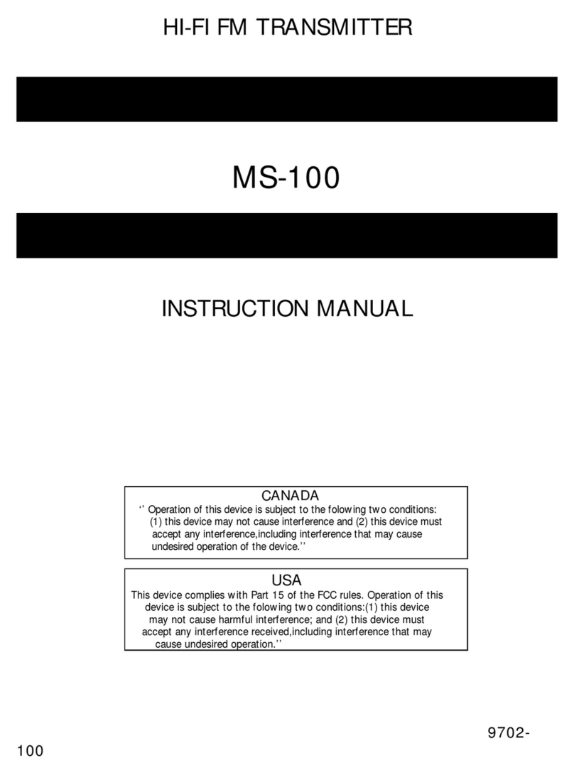 Decade MS-100 series instruction manual
