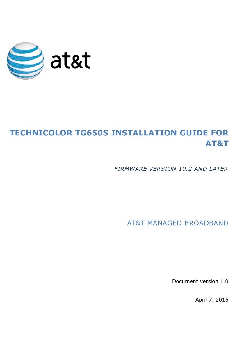 Technicolor TG650S User manual Technicolor TG650S User manual