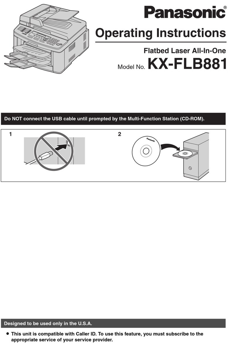 Panasonic KXFLB881 - Network Multifunction Laser... User manual