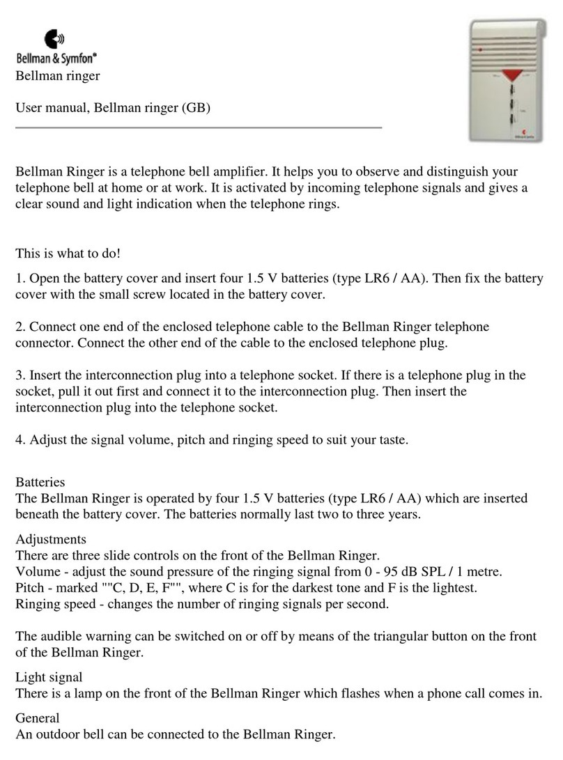 Bellman & Symfon BE1010 user manual