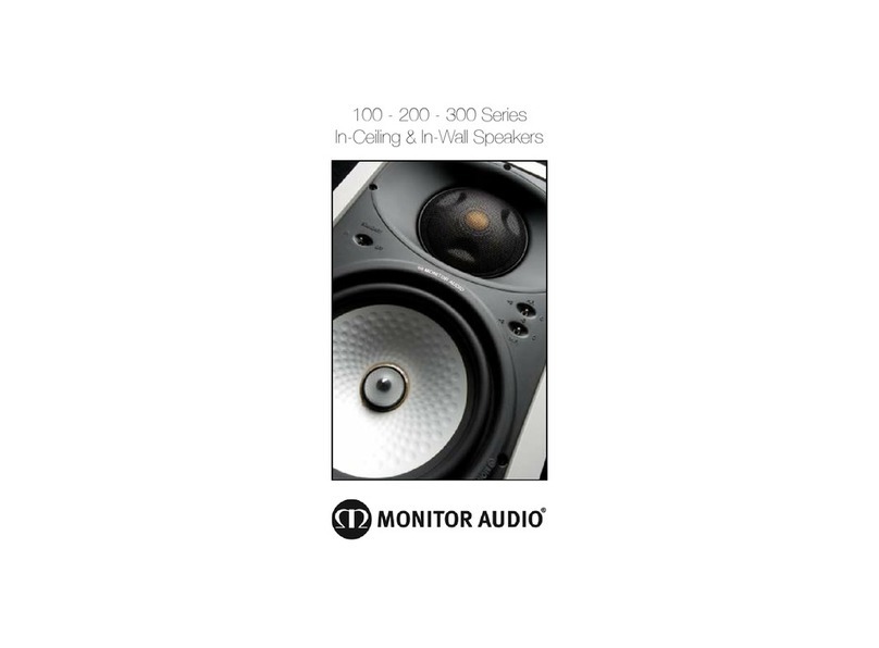 Monitor Audio 100 series Installation and operation manual