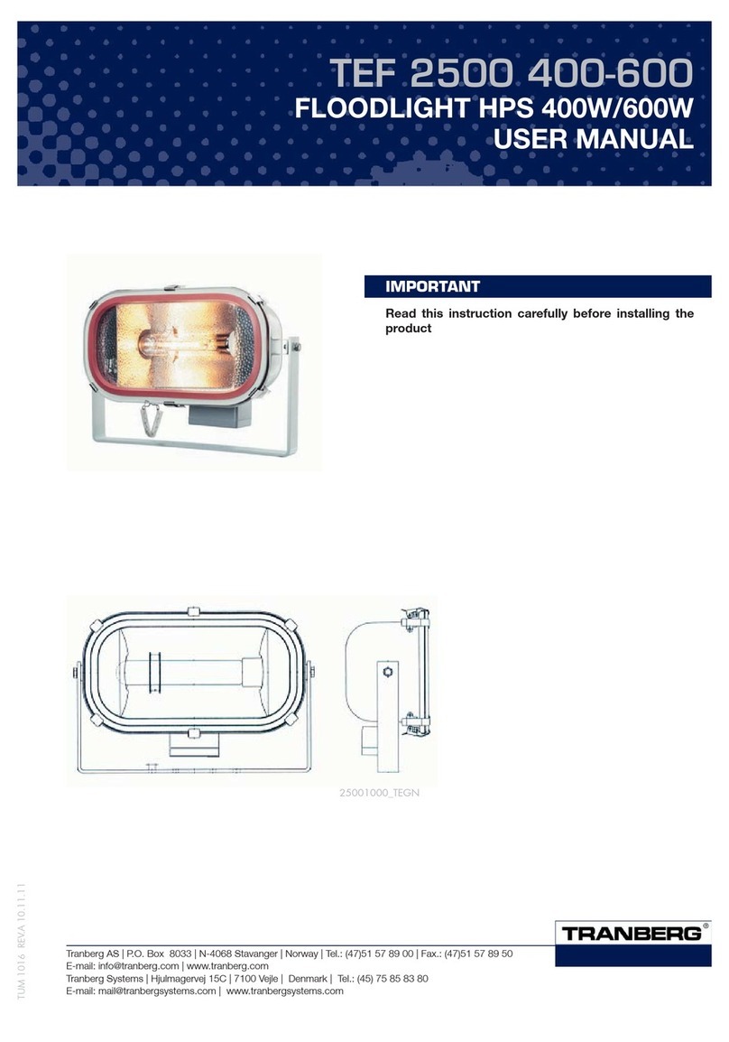 Tranberg TEF 2500 series User manual Tranberg TEF 2500 series User manual