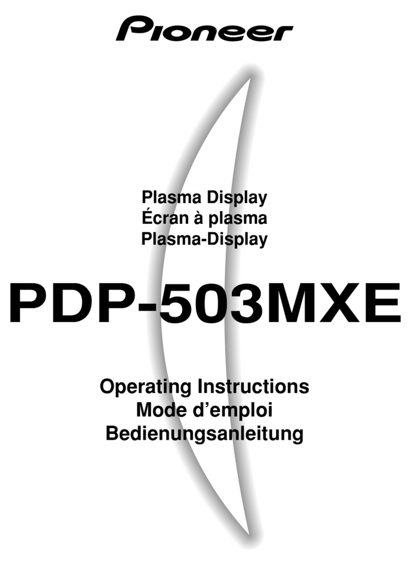 Pioneer PDP-503MXE User manual Pioneer PDP-503MXE User manual