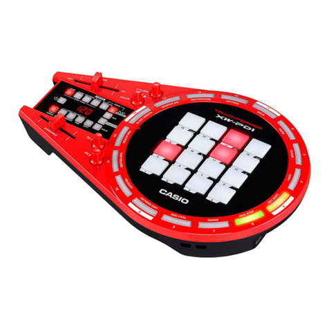 Casio XW-PD1 Trackformer User manual