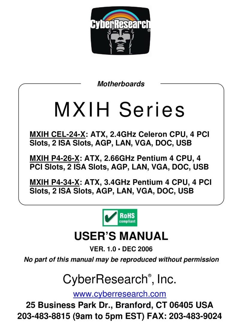 CyberResearch MXIH CEL-24-X User manual