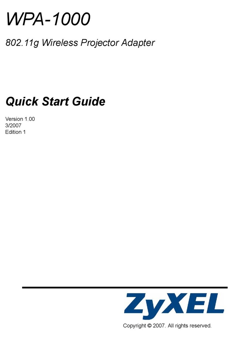 ZyXEL Communications WPA-1000 quick start guide