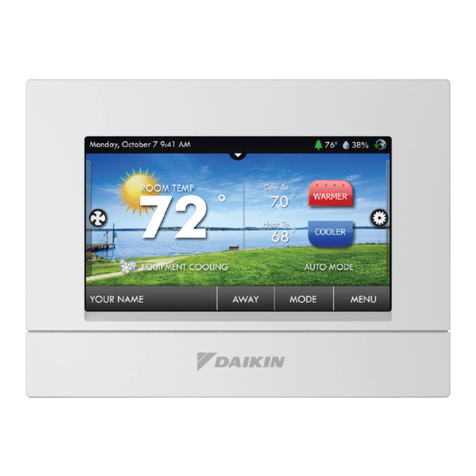 Daikin TSTATD4271C Installation and maintenance manual
