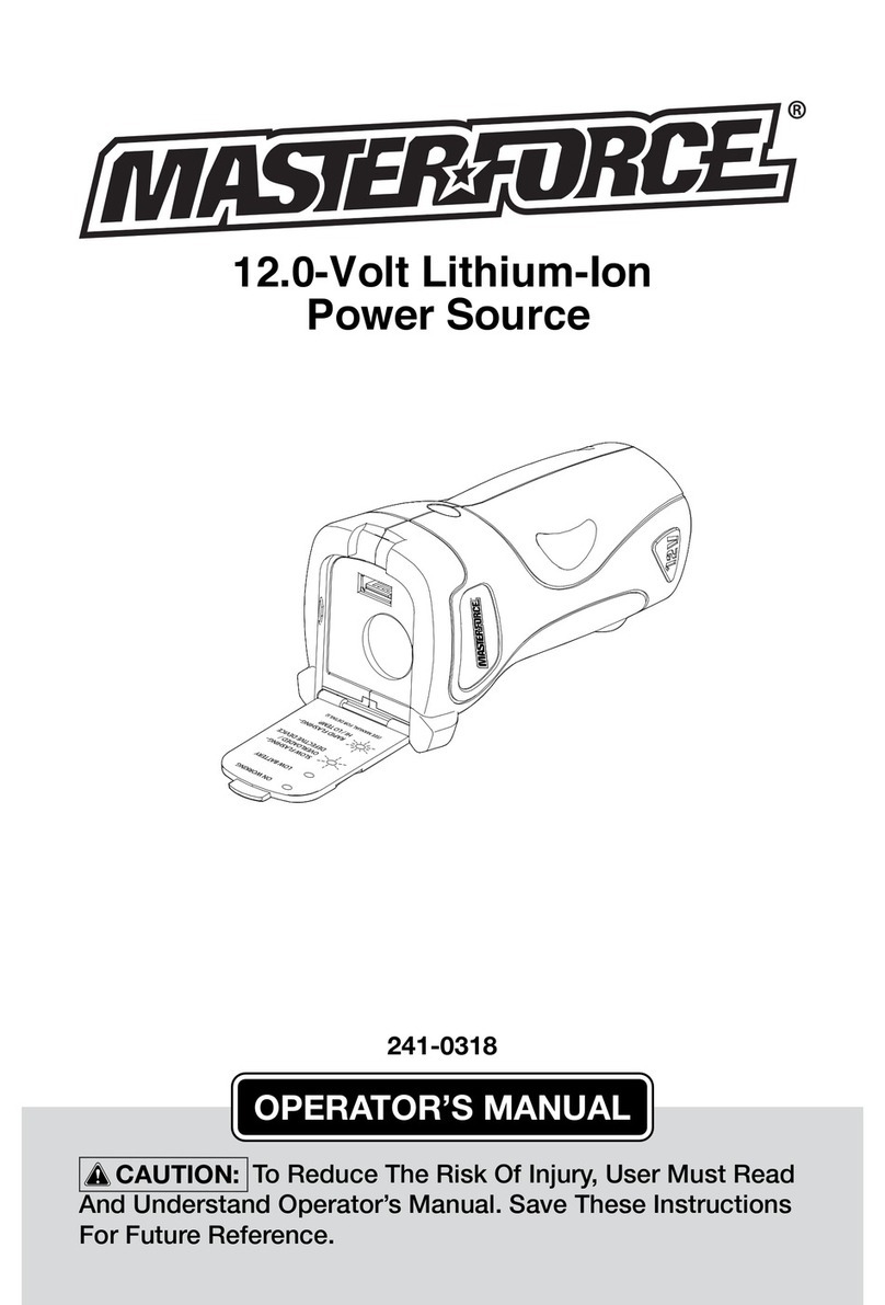 MasterForce 241-0318 Operator's manual