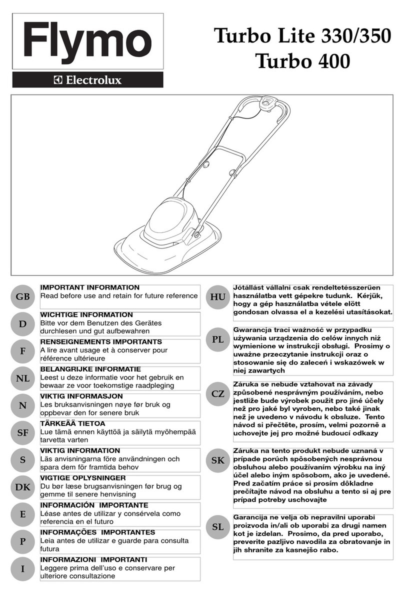 Flymo TURBO LITE Turbo Lite 330 Operating manual