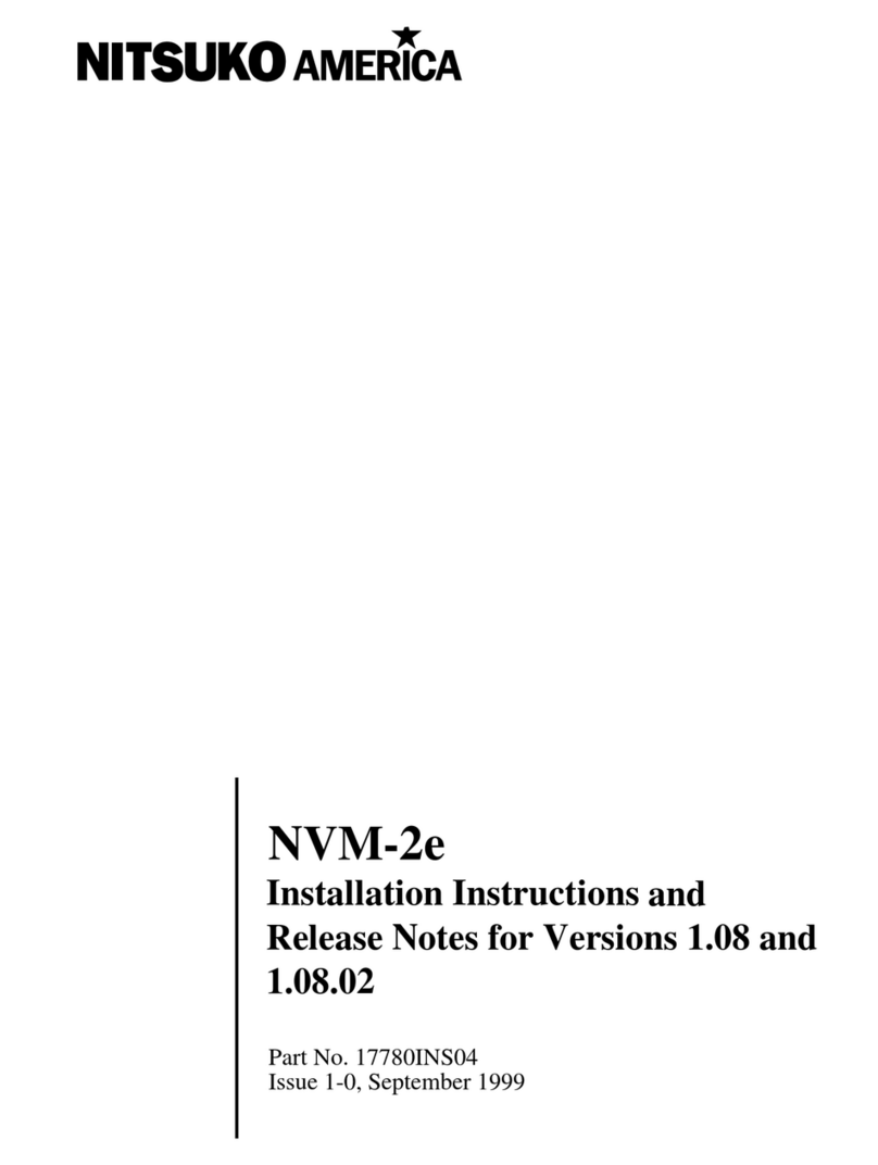 Nitsuko NVM-2e installation instructions