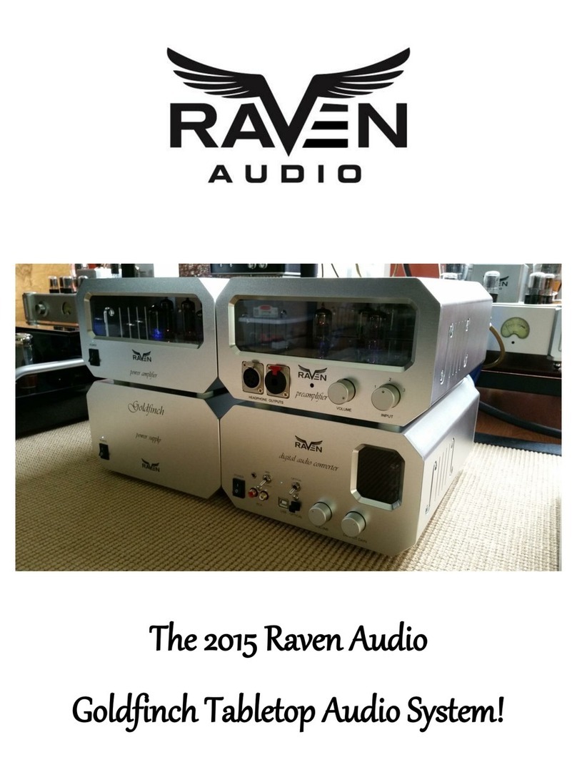 Raven Audio Goldfinch Tabletop Audio System 2015 user manual