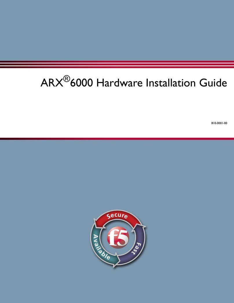 F5 ARX 6000 Hardware installation guide