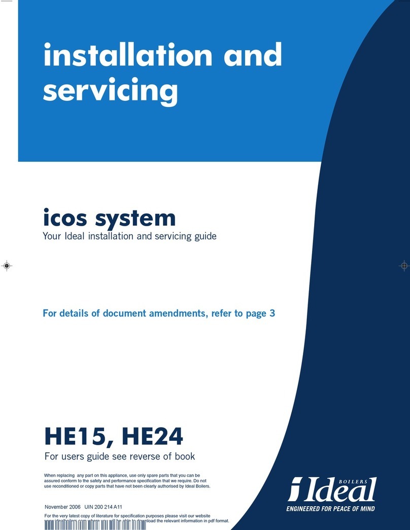 Ideal Boilers HE15 Installation and servicing