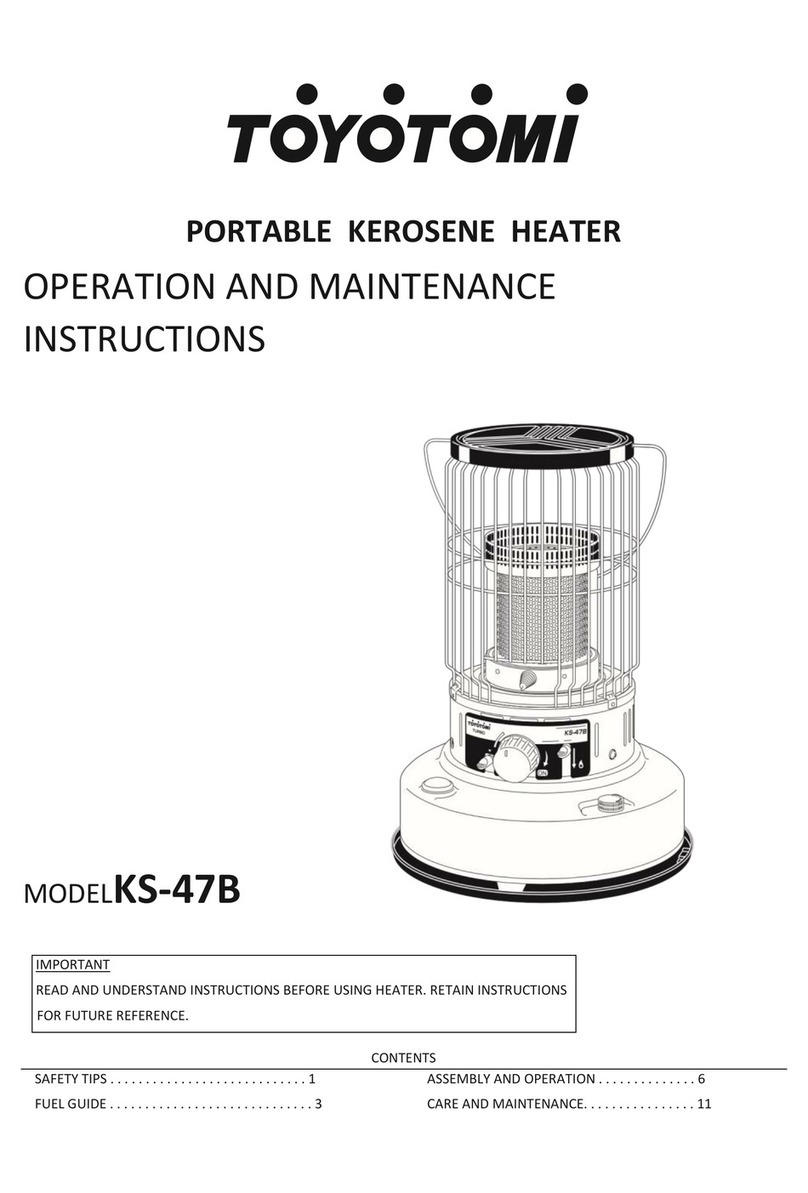 Toyotomi KS-47B Operation and maintenance instructions