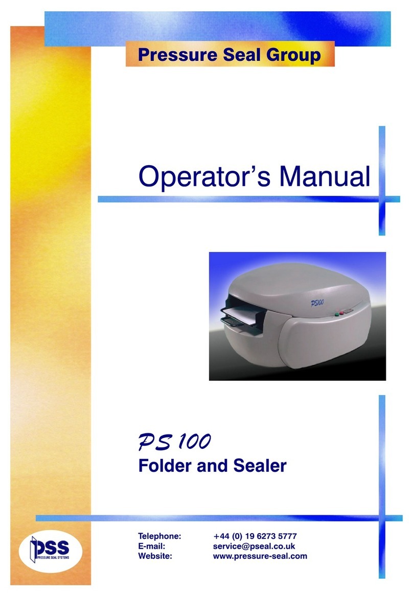 Pressure Seal Group PS 100 Operator's manual