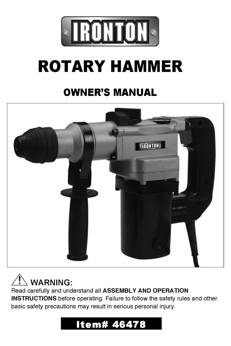 Ironton 46478 owner's manual