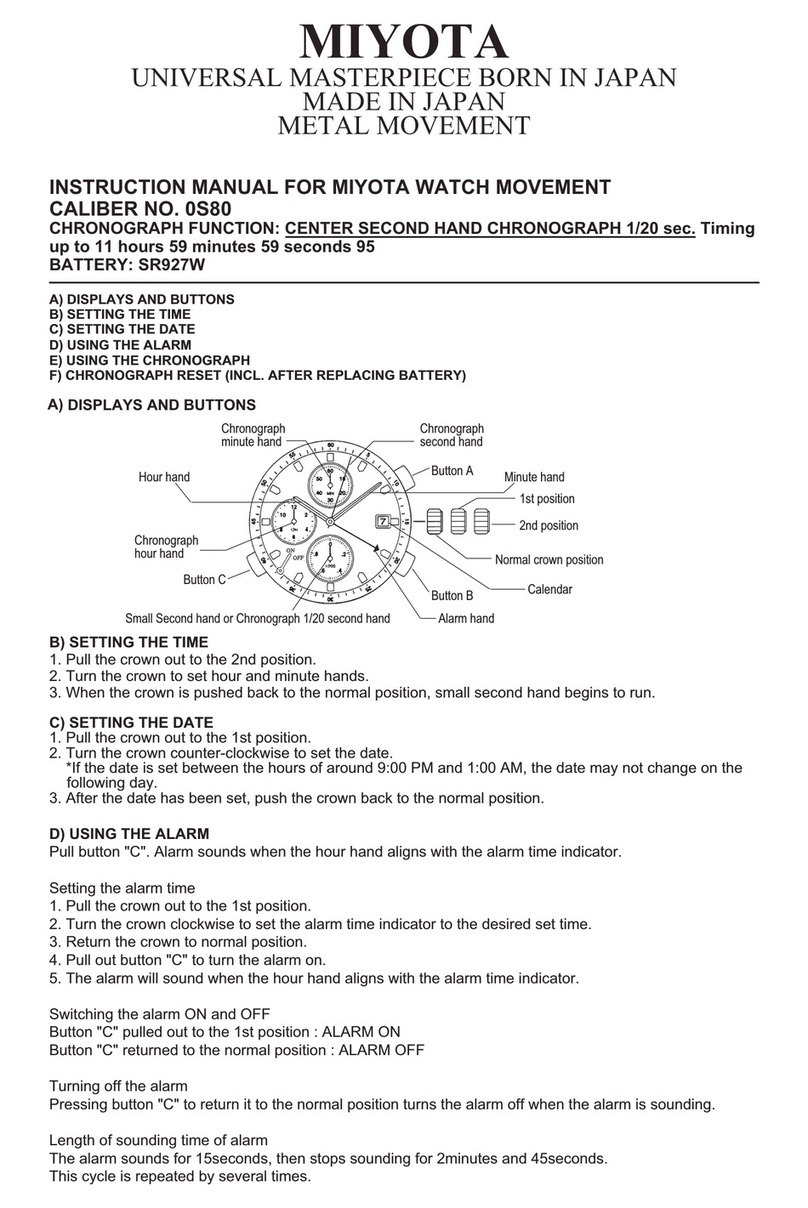 Citizen 0S80 User manual