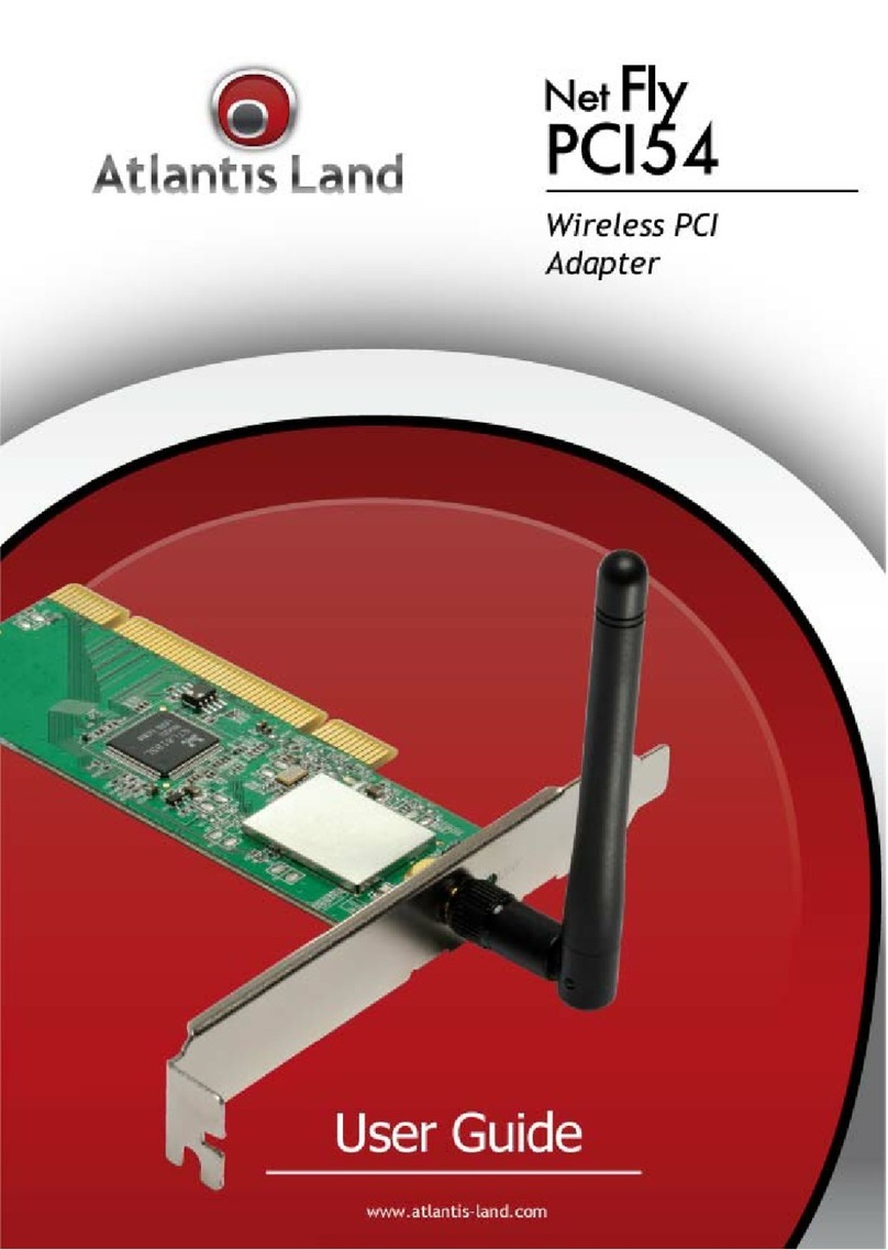 Atlantis Land Net Fly PCI54 user guide